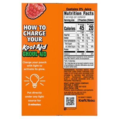 Kool-Aid Ghoul-Aid Scary Berry Artificially Flavored Drink - 10 - 6 Oz - Image 5