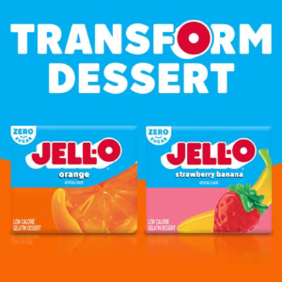 Jell-O Orange Sugar Free Gelatin Dessert Mix Box - 0.3 Oz - Image 9