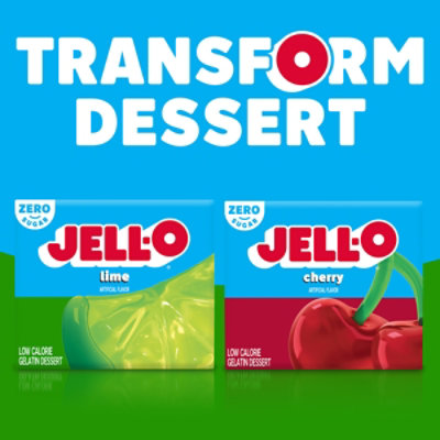 Jell-O Lime Sugar Free Gelatin Dessert Mix Box - 0.3 Oz - Image 7