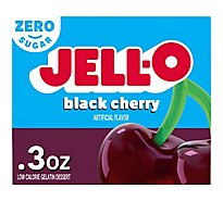 JELL-O Gelatin Dessert Sugar Free Black Cherry - 0.3 Oz