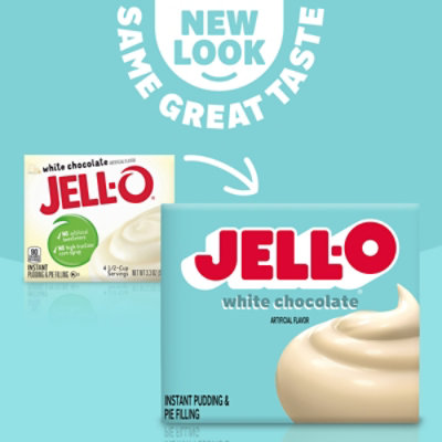 Jell-O White Chocolate Instant Pudding & Pie Filling Mix Box - 3.3 Oz - Image 2