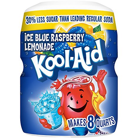 Kool-Aid Blue Raspberry Lemonade Flavored Caffeine Free Powdered Drink Mix 2... 