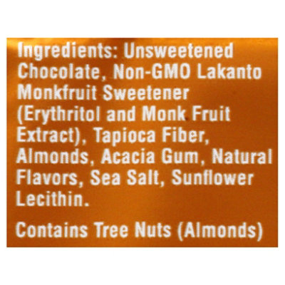 Lakanto 55% Cacao Monkfruit Chocolate Almond Bar - 3 Oz - Image 5