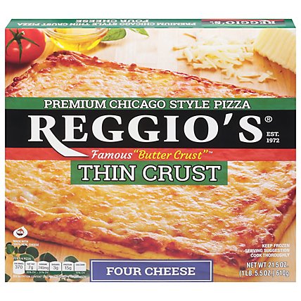 Reggios Pizza Thin Crust 4 Cheese Frozen - 21.5 Oz - Image 2