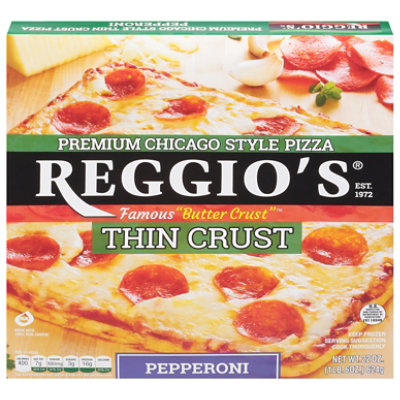 Reggios Pizza Thin Crust Pepperoni Frozen - 22 Oz - Image 1