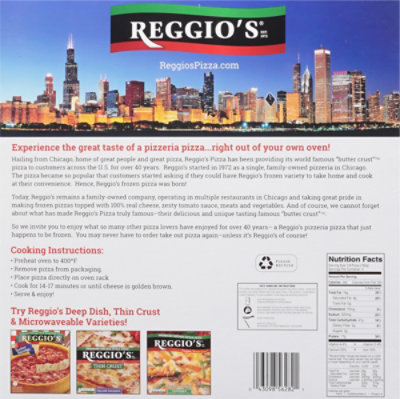 Reggios Pizza Dinner Size Sausage & Pepperoni Frozen - 18 Oz - Image 6