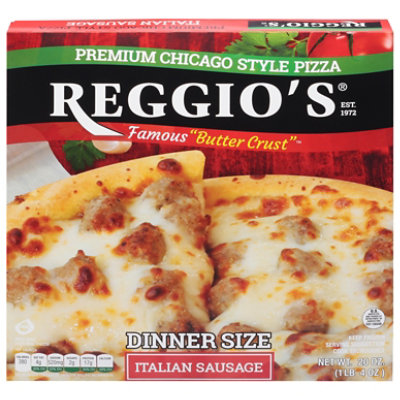 Reggios Pizza Dinner Size Sausage & Pepperoni Frozen - 18 Oz - Image 2
