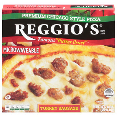 Reggios Pizza Microwaveable Turkey Sausage Frozen - 7 Oz - Image 2