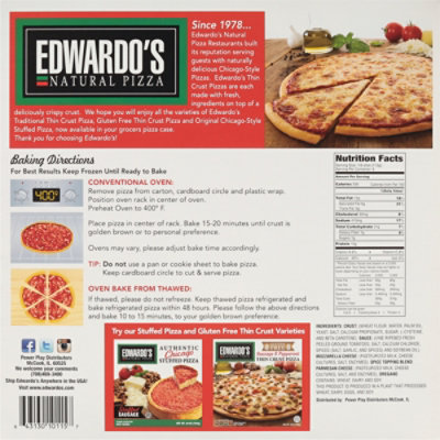 Edwardos Pizza Traditional Thin Crust Cheese Frozen - 24.3 Oz - Image 6