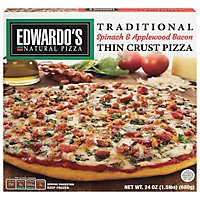 Edwardos Pizza Traditional Thin Crust Sinach Frozen - 24.1 Oz - Image 2