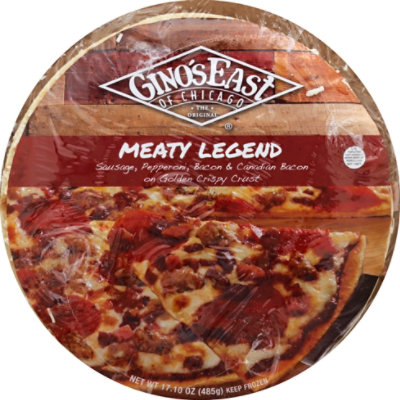 Ginos Pizza Meaty Legend Frozen - 18 Oz - Image 2