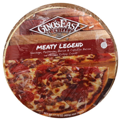 Ginos Pizza Meaty Legend Frozen - 18 Oz - Image 1