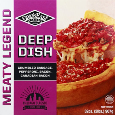 Ginos East Pizza Meaty Legend Frozen - 32 Oz - Image 2