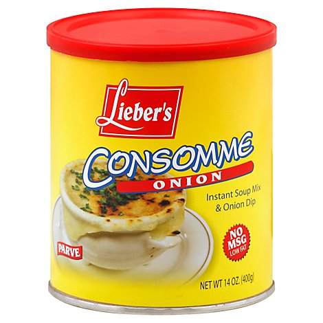 Liebers Onion Instant Consomme Soup/Dip Mix - 14 Oz