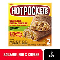 Hot Pockets Croissant Crust Sausage Egg And Cheese Sandwich - 2 Count - Image 1
