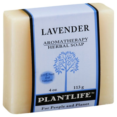 Plantlife Lavender 100% Pure & Natural Aromatherapy Herbal Soap, 4 Oz - 4 Oz - Image 1