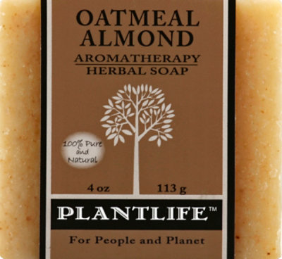 Plantlife Aromatherapy Herbal Soap Oatmeal Almond, 4 Oz - 4 Oz - Image 2