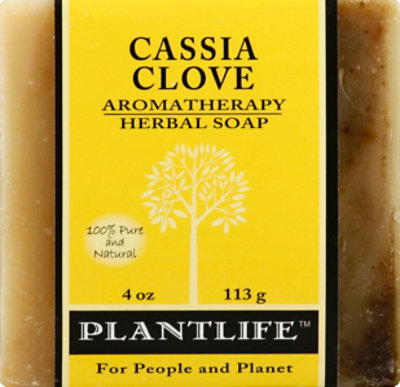 Plantlife Cassia Clove 100% Pure & Natural Aromatherapy Herbal Soap, 4 Oz - 4 Oz - Image 2