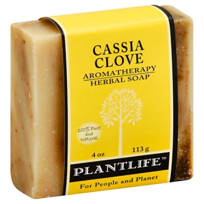 Plantlife Cassia Clove 100% Pure & Natural Aromatherapy Herbal Soap, 4 Oz - 4 Oz - Image 1