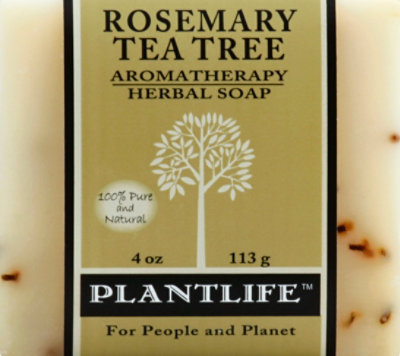 Plantlife Rosemary Tea Tree Aromatherapy Herbal Soap, 4 Oz - 4 Oz - Image 2