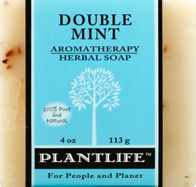 Plantlife Double Mint 100% Pure & Natural Aromatherapy Herbal Soap, 4 Oz - 4 Oz - Image 2