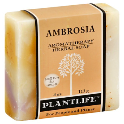 Plantlife Aromatherapy Herbal Soap Ambrosia, 4 Oz - 4 Oz - Image 1