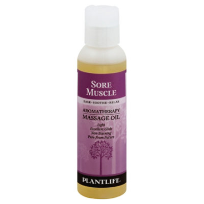 Plantlife Massage Oil Sore Muscle, 4 Fz - 4 Fl. Oz. - jewelosco