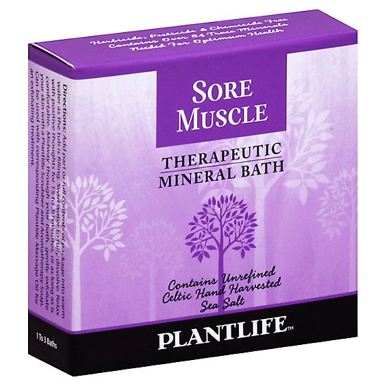 Plantlife Bath Salt - Sore Muscle, 3 Oz - 3 Oz