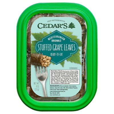 Cedars Stuffed Grape Leaves - 8 Oz - Image 3