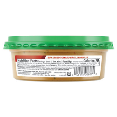 Cedars Sundried Tomato & Basil - 8 Oz - Image 4