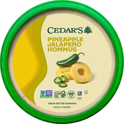 Cedars Pineapple Jalapeno Hommus - 8 Oz - Image 2