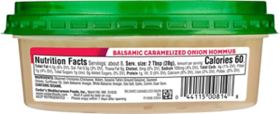 Cedars Basalmic Carelized Onion Hommus - 8 Oz - Image 6