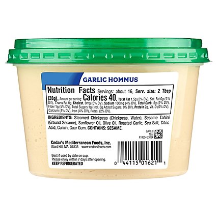 Cedars Hummus Lovers Garlic Party - 16 Oz - Image 6