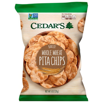 Cedars Whole Wheat Pita Chip - 6 Oz - Image 3