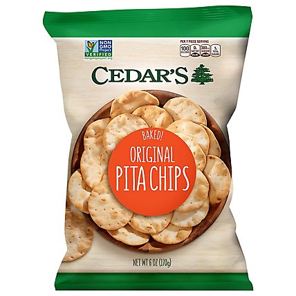 Cedars Plain Pita Chip - 6 Oz - Image 1