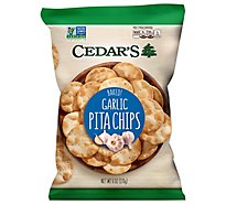 Cedars Garlic Pita Chip - 6 Oz