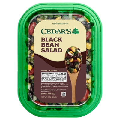 Cedars Black Bean Salad - 10 Oz - Image 3