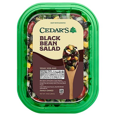 Cedars Black Bean Salad - 10 Oz