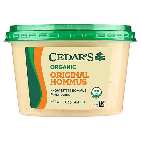 Cedars Organic Original Hummus - 16 Oz