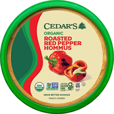 Cedars Organic Red Pepper Hummus - 16 Oz - Image 2