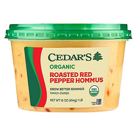 Cedars Organic Red Pepper Hummus - 16 Oz