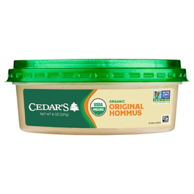 Cedars Organic Original Hommus - 8 Oz - Image 3