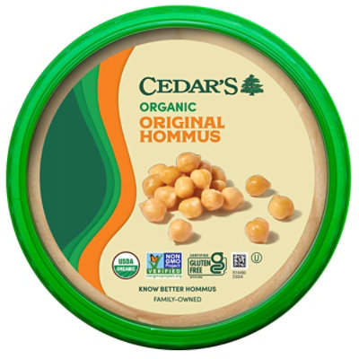 Cedars Organic Original Hommus - 8 Oz - Image 2