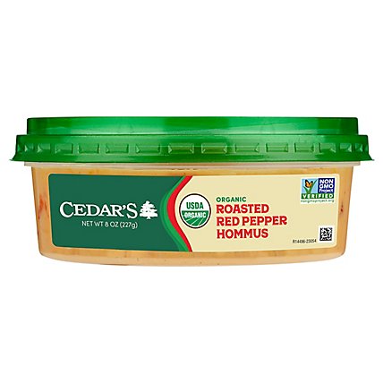 Cedars Organic Red Pepper Hommus - 8 Oz - Image 3