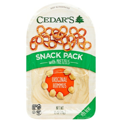 Cedars Snack Pack Chips With Original Hummus - 3 Oz - Image 1