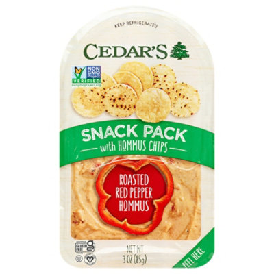 Cedars Red Pepper Hommus Snack Pack - 3 Oz - Image 3