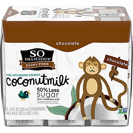 So Delicious Dairy Free Coconut Milk Beverage, 48 Oz - 48 Oz - Image 2