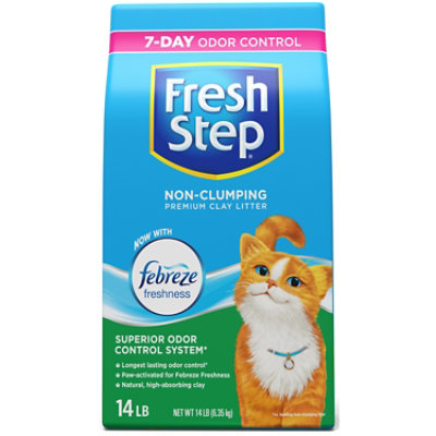 Fresh Step Scented Nonclumping Premium Cat Litter With Febreze Freshness - 14 Lbs - Image 1