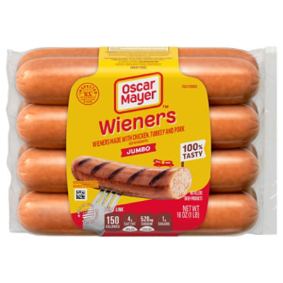 Oscar Mayer Uncured Jumbo Wieners Hot Dogs Pack - 8 Count - Image 5