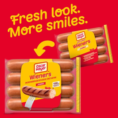 Oscar Mayer Uncured Jumbo Wieners Hot Dogs Pack - 8 Count - Image 2